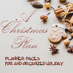 Christmas planner pages